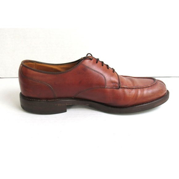Allen Edmonds Bradley Brown Leather Split Toe Oxford Derbys SZ 10 D Made in USA main image 5